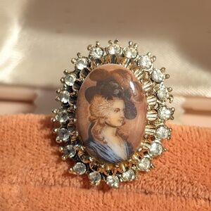 Vintage Hand Painted French Limoge Ring